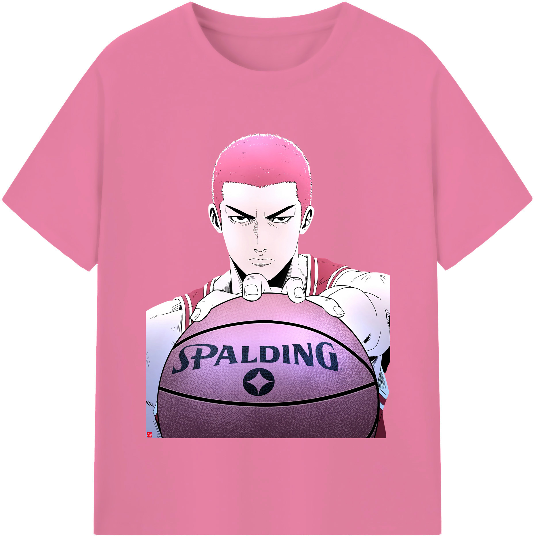 SLAM DUNK／スラムダンク 綿100％半袖Tシャツ（フロントプリント）